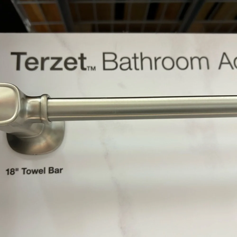 Kohler Terzet 3 Piece Bathroom Accessory Set Brushed Nickel Towel Bar Ring TP